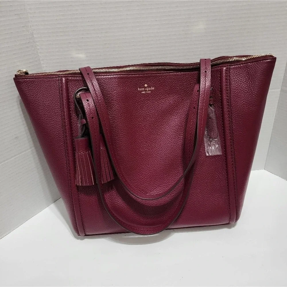 KATE Spade Orchard Street Maya Tote purse bag‎ in blackberry new!!!